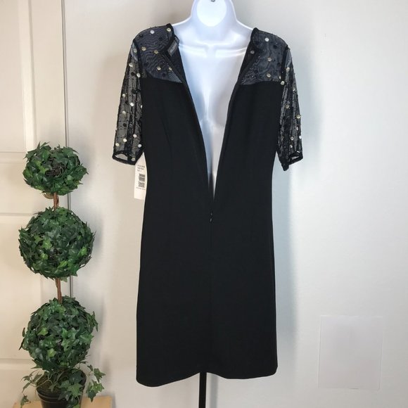 Nina Leonard S/S Dress | Black | Medium - Picture 7 of 10